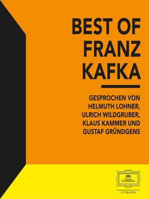 cover image of Best of Franz Kafka